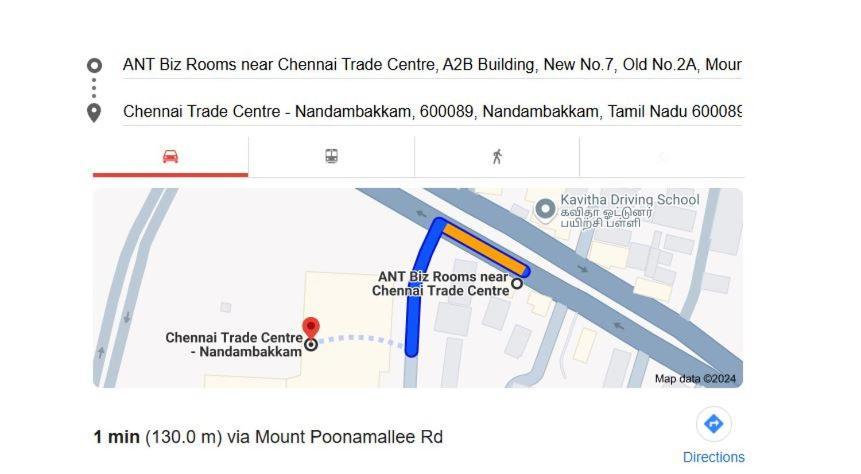 Ant Biz Rooms Near Chennai Trade Centre Zewnętrze zdjęcie